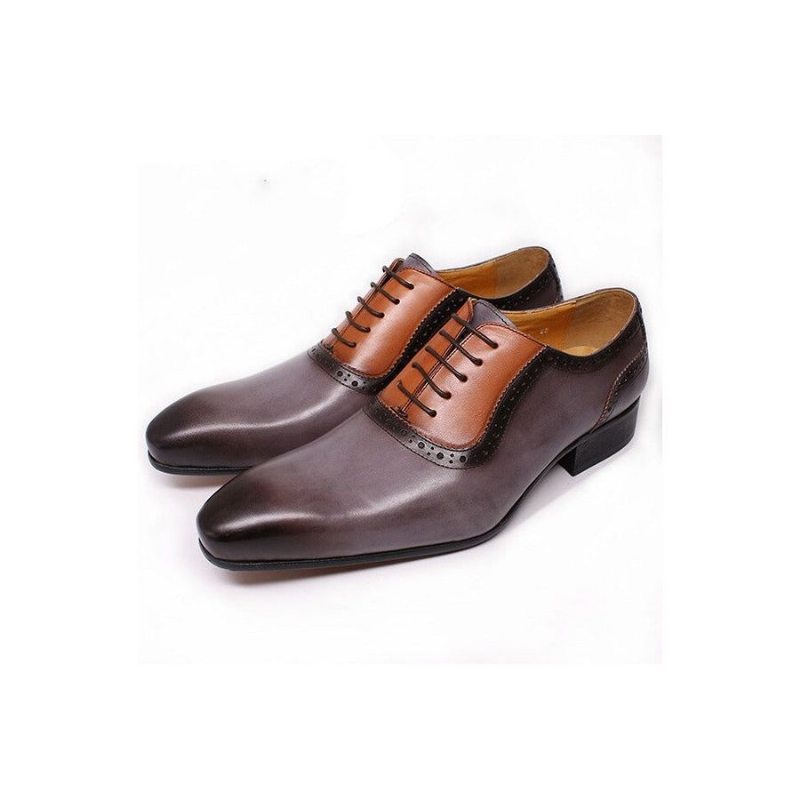 Pánská Formální Obuv Klasický Šněrovací Boty Pointed Toe Oxford