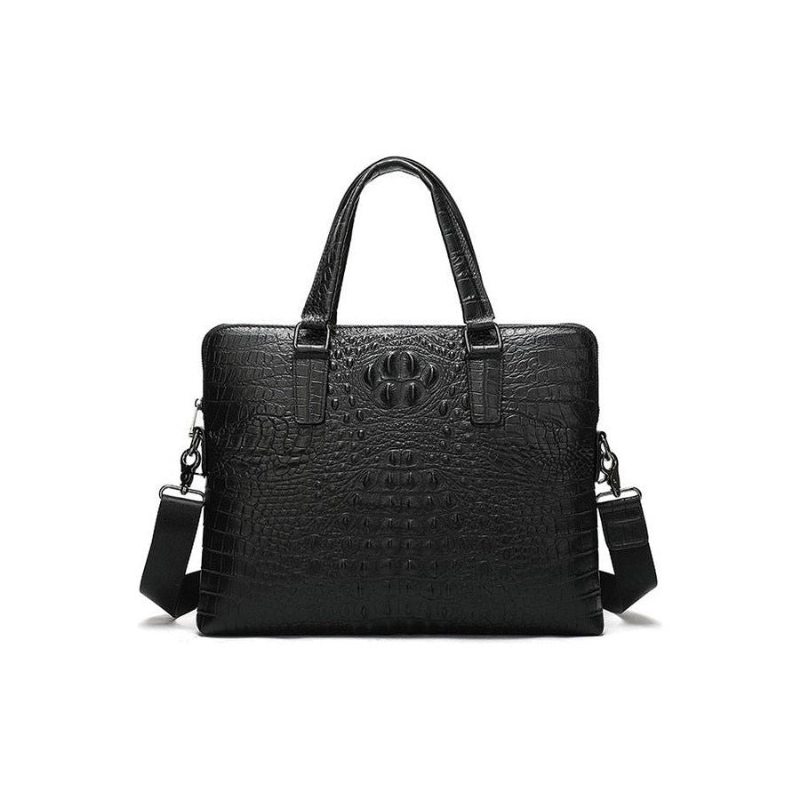 Pánské Aktovky Luxusní Obchodní Aktovka Croc Embossed Leather