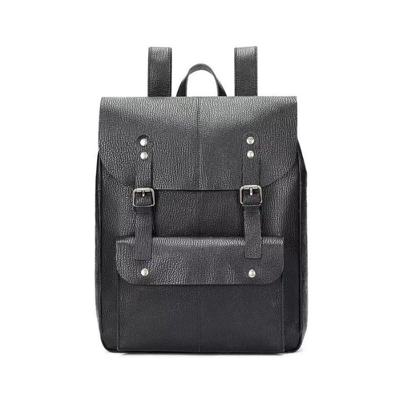 Pánské Batohy Business Travel Organizer Backpack Z Hovězí Kůže