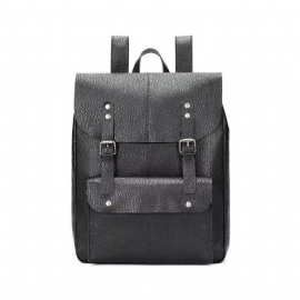 Pánské Batohy Business Travel Organizer Backpack Z Hovězí Kůže