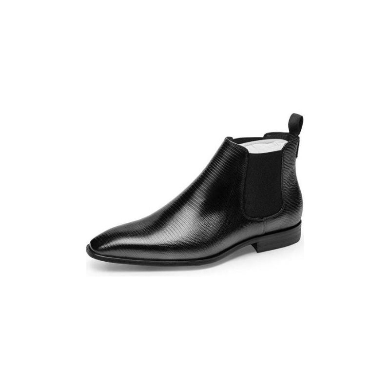 Pánské Boty Chelsea Boots S Exotickou Kožešinou