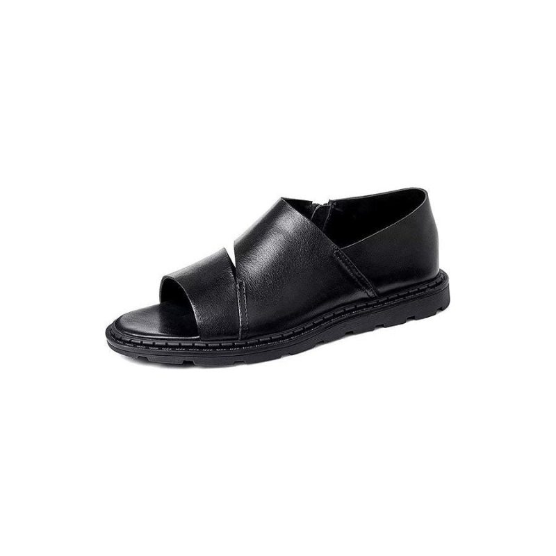 Pánské Boty Pro Volný Čas Kožené Sandály Peep Toe