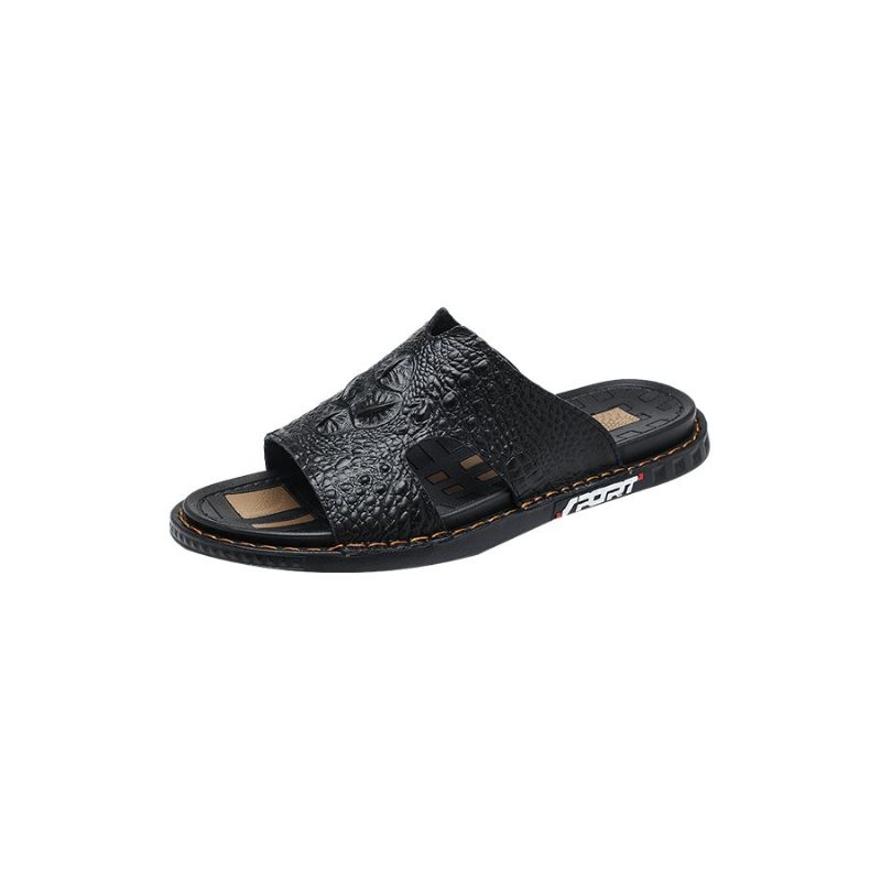 Pánské Boty Pro Volný Čas Luxecroco Summer Šik Slip On Slides