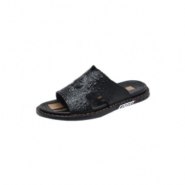 Pánské Boty Pro Volný Čas Luxecroco Summer Šik Slip On Slides