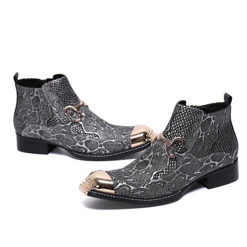 Pánské Boty Serpenté Dress Loafers - Stříbro