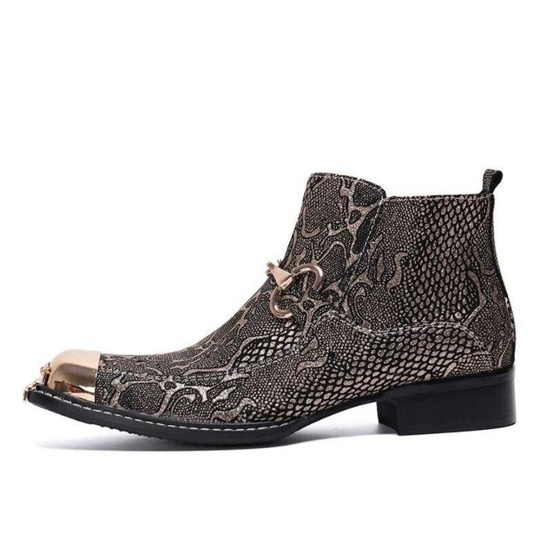 Pánské Boty Serpenté Dress Loafers - Zlato