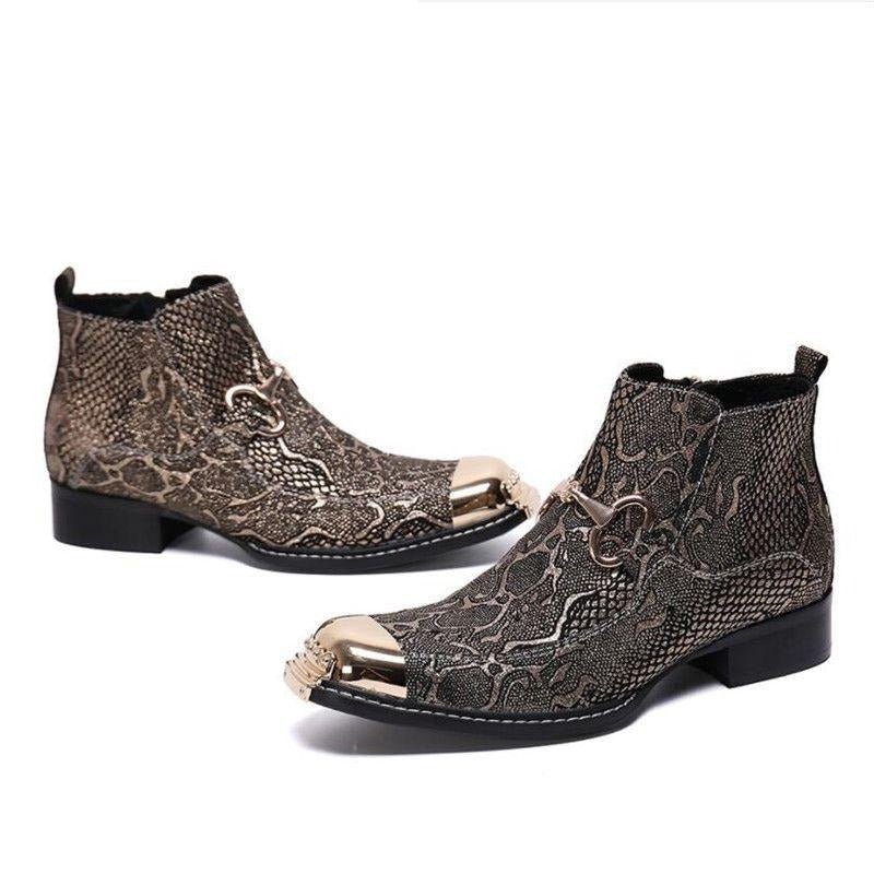 Pánské Boty Serpenté Dress Loafers - Zlato