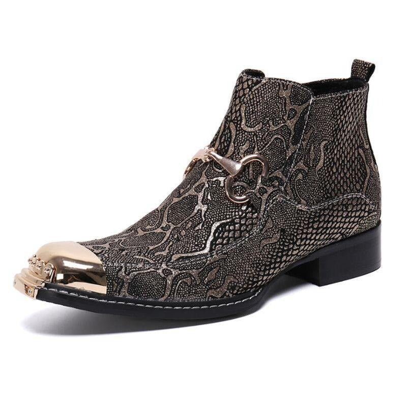 Pánské Boty Serpenté Dress Loafers - Zlato