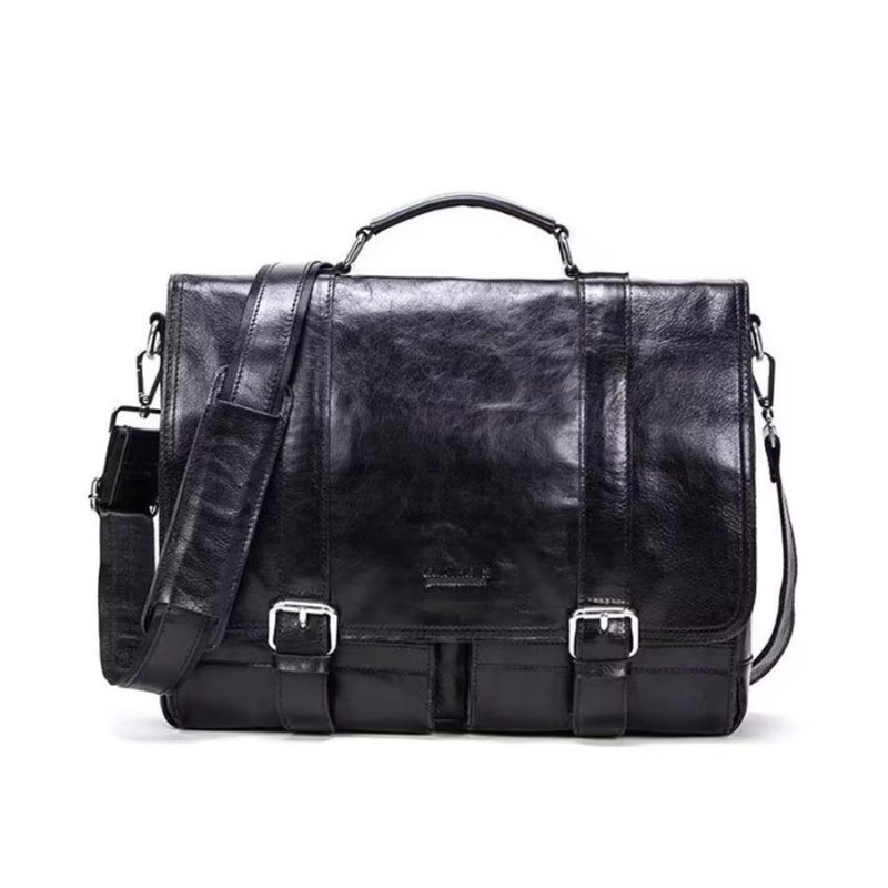 Pánské Kabelky Přes Rameno Elegantní Crossbody Kabelka Z Pravé Kůže