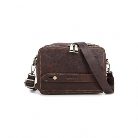 Pánské Kabelky Přes Rameno Elegantní Kabelka Crazy Horse Leather Classic Crossbody