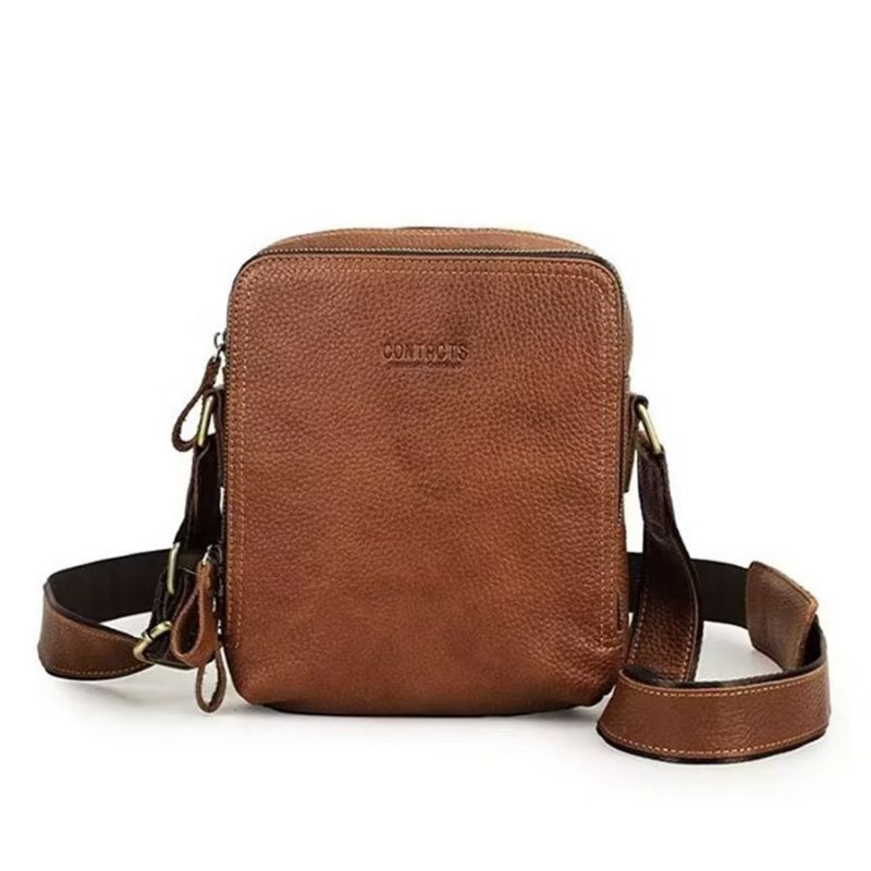 Pánské Kabelky Přes Rameno Elegantní Kabelka Crazy Horse Leather Rugged Crossbody