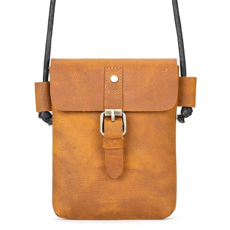 Pánské Kabelky Přes Rameno Luxusní Kožená Crossbody Kabelka Crazy Horse