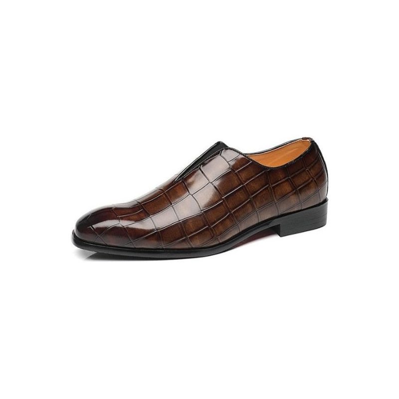 Pánské Mokasíny Klasický Pointed Toe Brogue - Káva