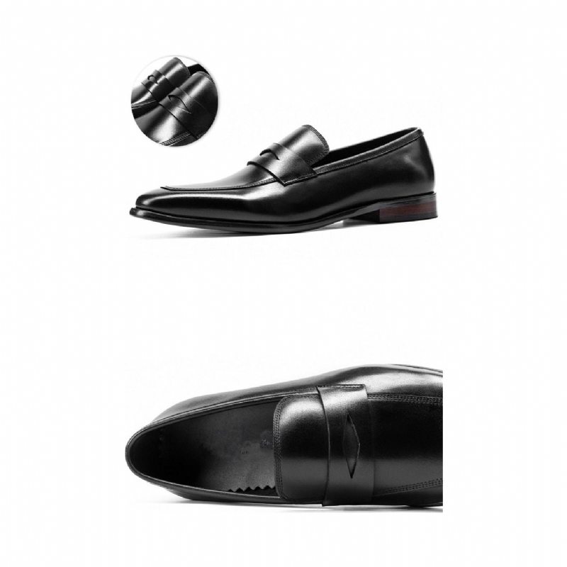 Pánské Mokasíny Klasický Pointed Toe Brogue - Černá