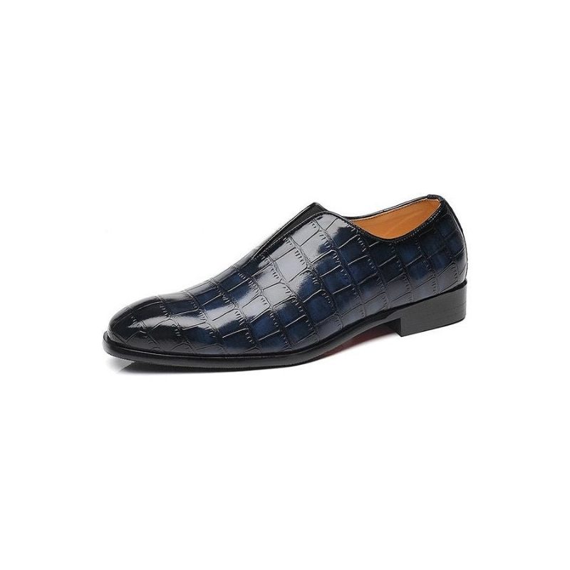 Pánské Mokasíny Klasický Pointed Toe Brogue - Modrá