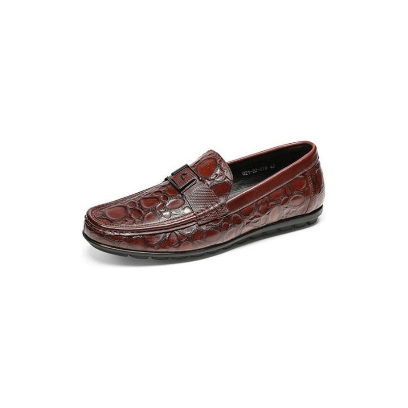 Pánské Mokasíny Klasický Šik Slip-on Loafer Boty Crocflex - Červená