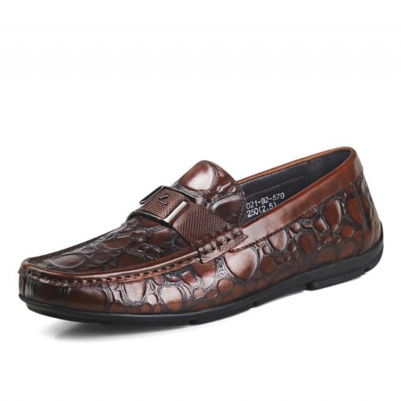 Pánské Mokasíny Klasický Šik Slip-on Loafer Boty Crocflex - Červená 2