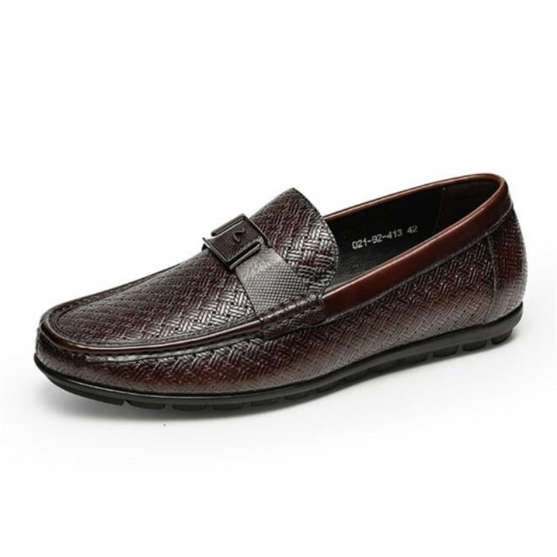 Pánské Mokasíny Klasický Šik Slip-on Loafer Boty Crocflex - Káva