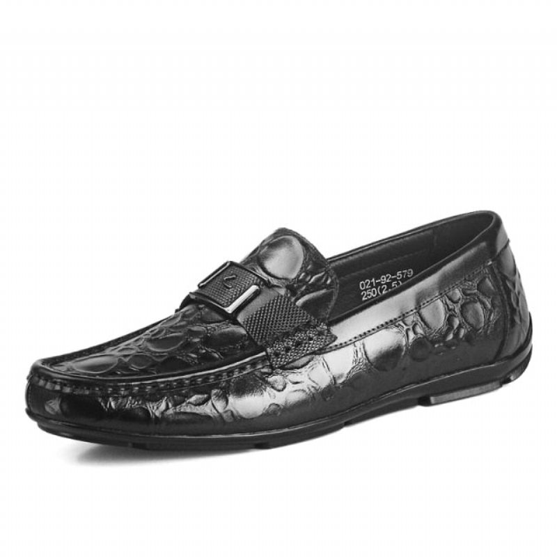 Pánské Mokasíny Klasický Šik Slip-on Loafer Boty Crocflex - Černá 2