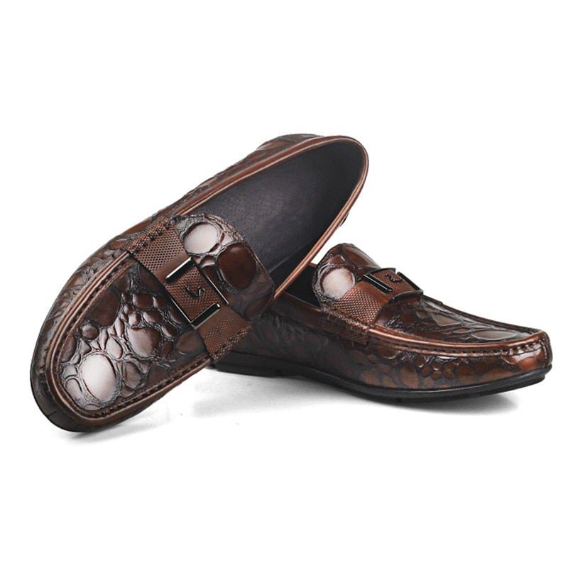 Pánské Mokasíny Klasický Šik Slip-on Loafer Boty Crocflex - Červená 2