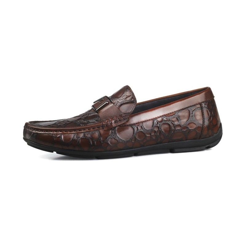 Pánské Mokasíny Klasický Šik Slip-on Loafer Boty Crocflex - Červená 2