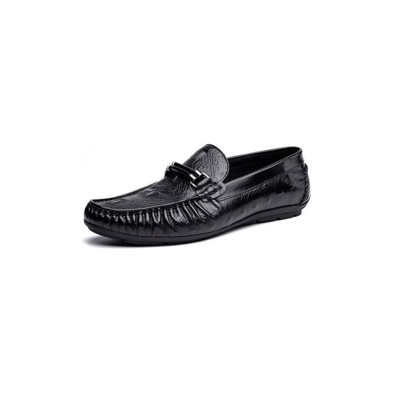 Pánské Mokasíny Luxusní Croctex Leather Brogue - Černá