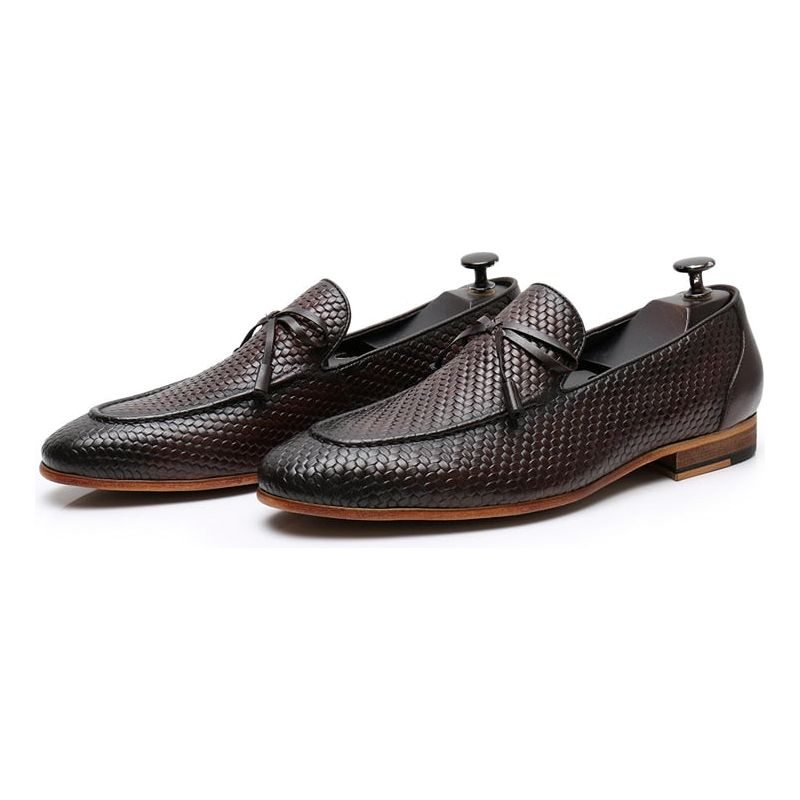 Pánské Mokasíny Luxusní Croctex Slip On - Káva