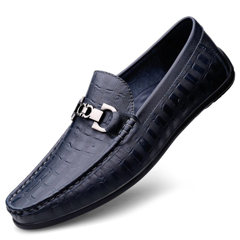 Pánské Mokasíny Modish Croctex Slip-on Driving - Modrá