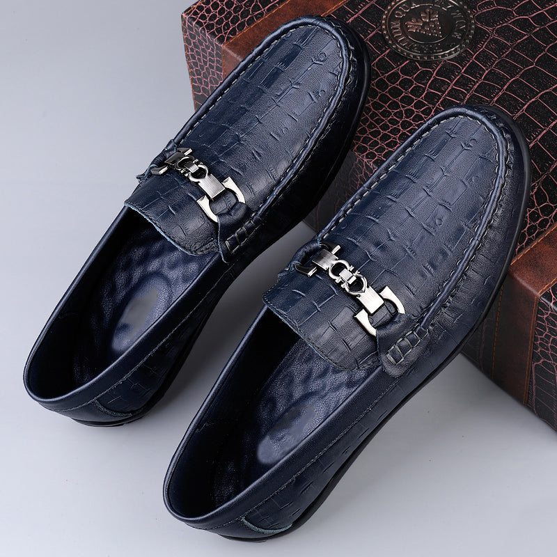 Pánské Mokasíny Modish Croctex Slip-on Driving - Modrá