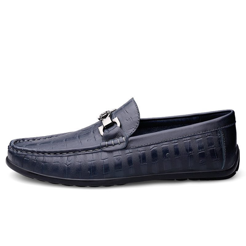 Pánské Mokasíny Modish Croctex Slip-on Driving - Modrá