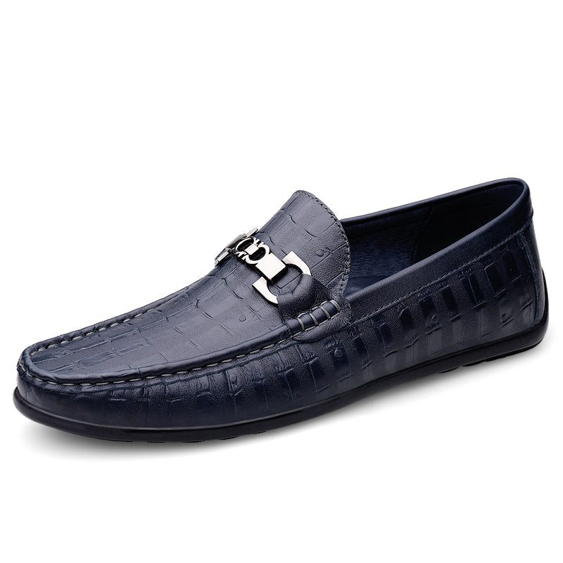 Pánské Mokasíny Modish Croctex Slip-on Driving - Modrá