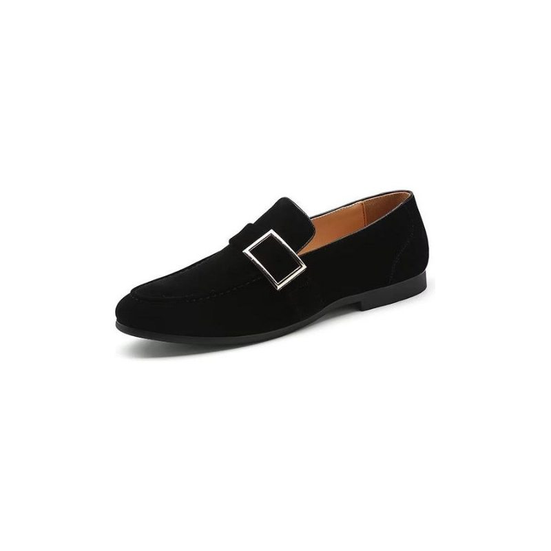 Pánské Mokasíny Modish Embossed Slip On - Černá