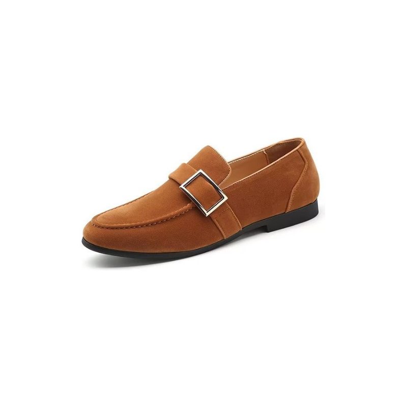 Pánské Mokasíny Modish Embossed Slip On - Hnědá