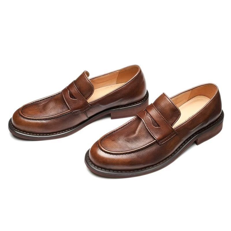 Pánské Mokasíny Modish Slip On Penny - Káva