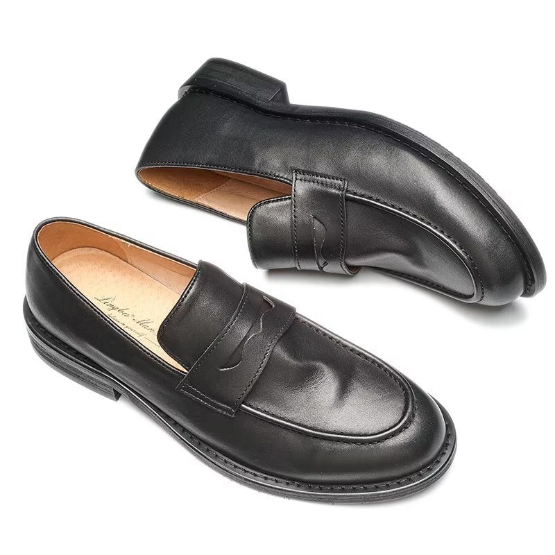 Pánské Mokasíny Modish Slip On Penny - Černá