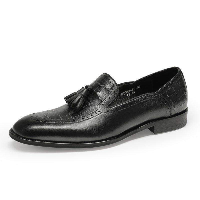 Pánské Mokasíny Retro Šik Klasický Tassel Leather Brogue