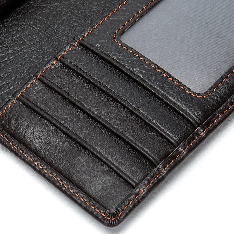 Pánské Peněženky Klasický Slim Leather Cardholder Wallet - Káva