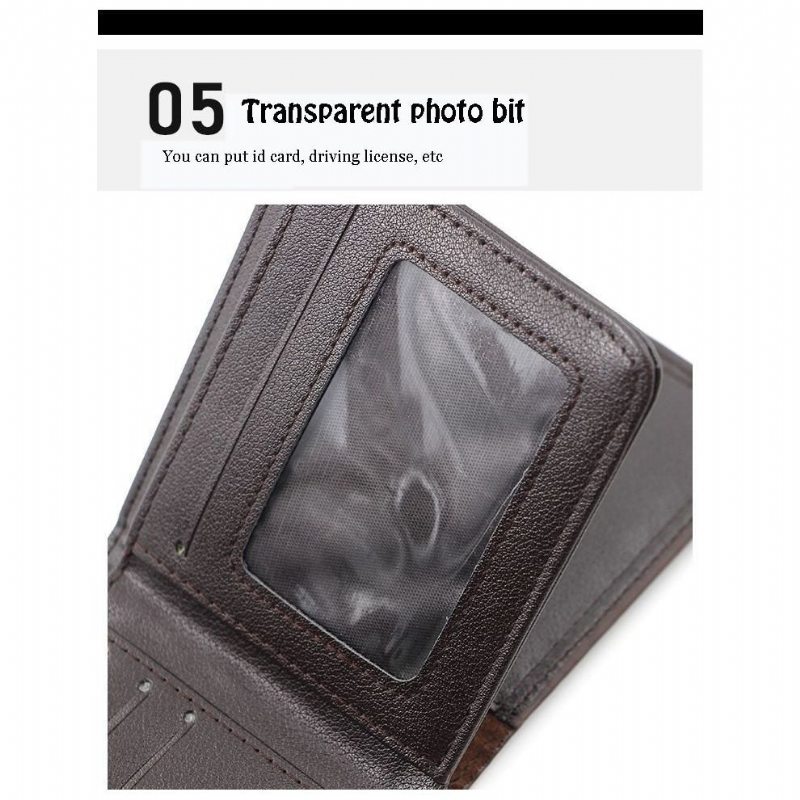 Pánské Peněženky Kožená Peněženka Na Zip A Hasp Luxury Wallet - Káva