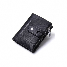 Pánské Peněženky Luxvintage Genuine Leather Zipper Wallet