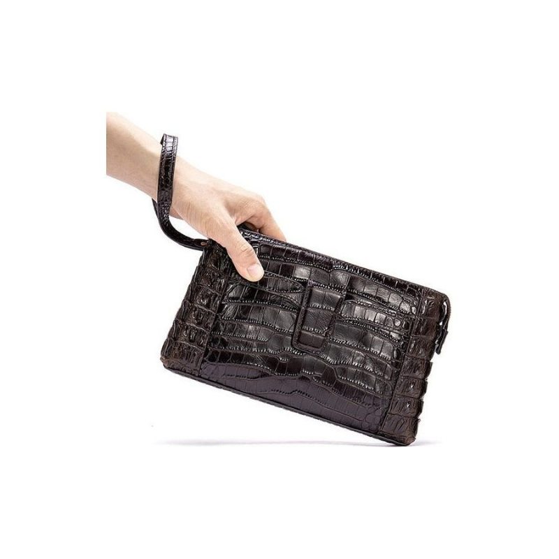 Pánské Peněženky Vintage Leather Clutch Wallet - Káva