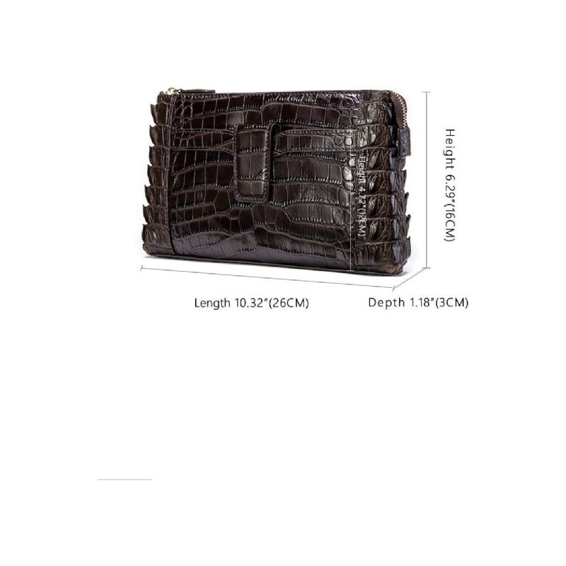 Pánské Peněženky Vintage Leather Clutch Wallet - Káva