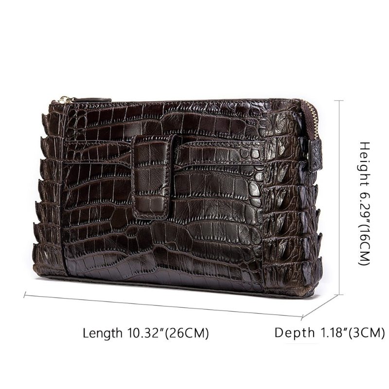 Pánské Peněženky Vintage Leather Clutch Wallet - Káva