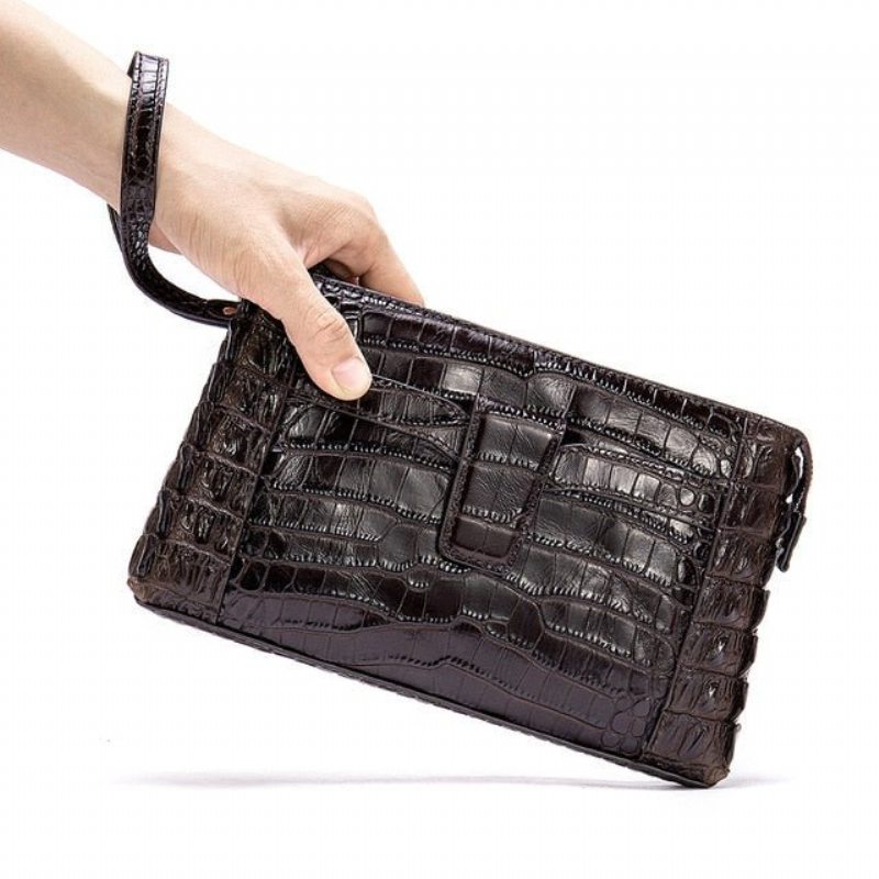 Pánské Peněženky Vintage Leather Clutch Wallet - Káva