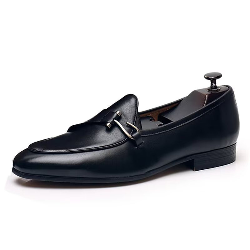 Pánské Společenské Boty Classic Brogue Slip-ons - Černá