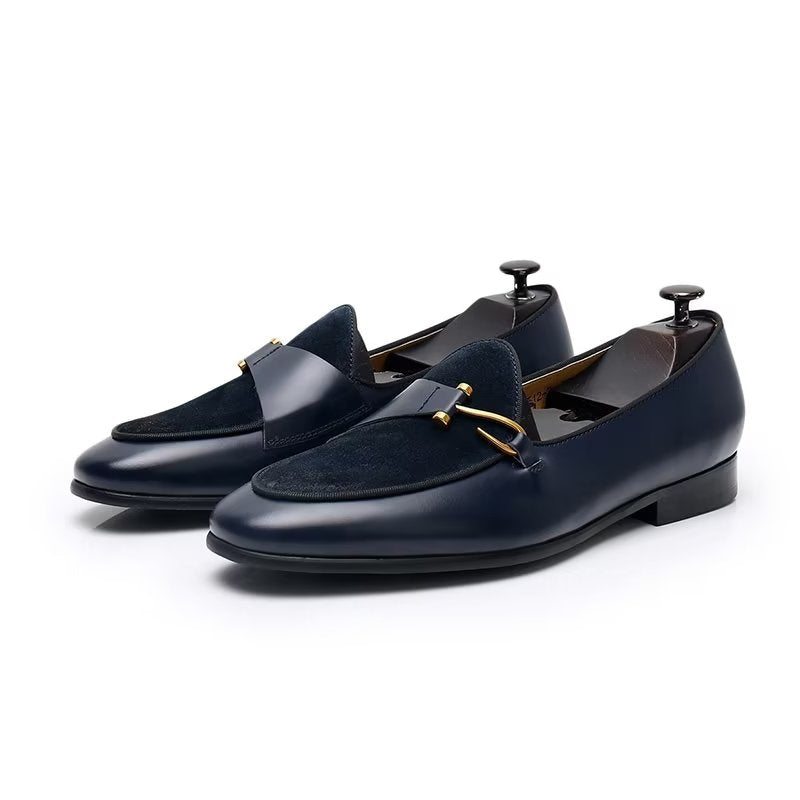 Pánské Společenské Boty Classic Brogue Slip-ons - Černá