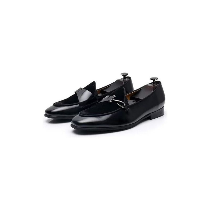 Pánské Společenské Boty Classic Brogue Slip-ons - Černá