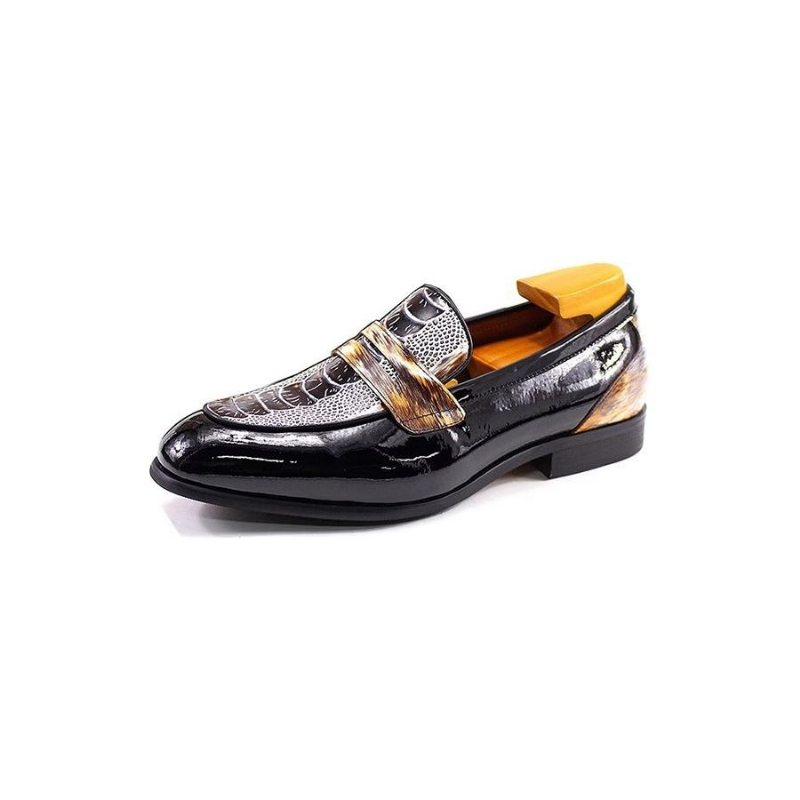 Pánské Společenské Boty Classic Elegant Brogues - Černá