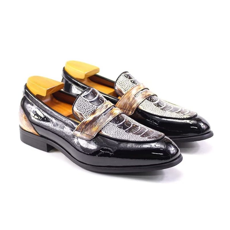 Pánské Společenské Boty Classic Elegant Brogues - Černá