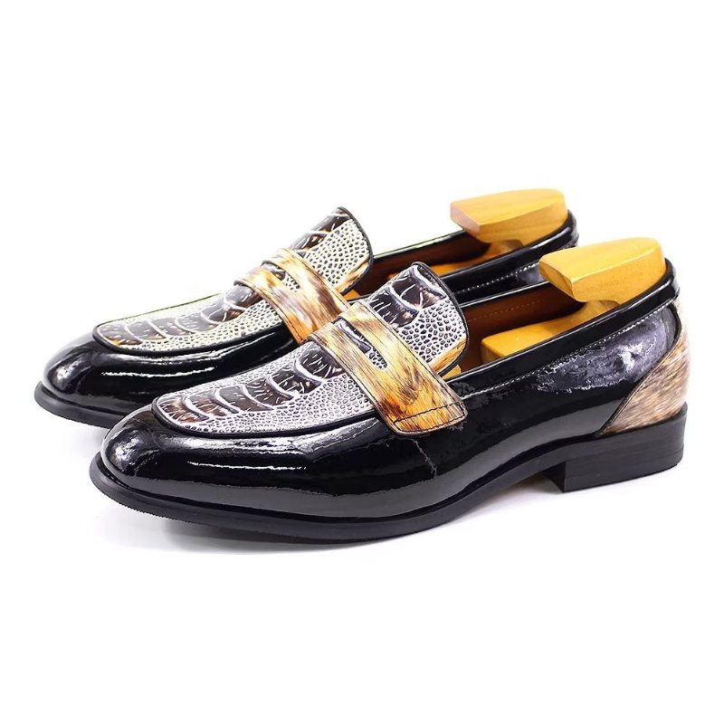 Pánské Společenské Boty Classic Elegant Brogues - Černá