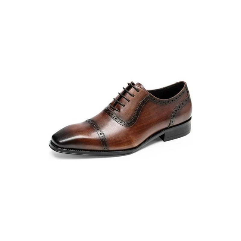 Pánské Společenské Boty Classy Brogues - Káva